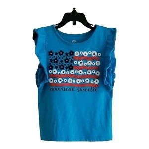American Sweetie Blue Top - 4T